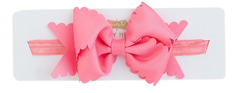 Scallop Bow Headband