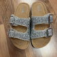 Mia Kids Jazel Silver Textured Slides