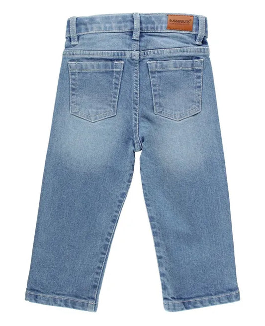 Boys Light Wash Straight Jeans