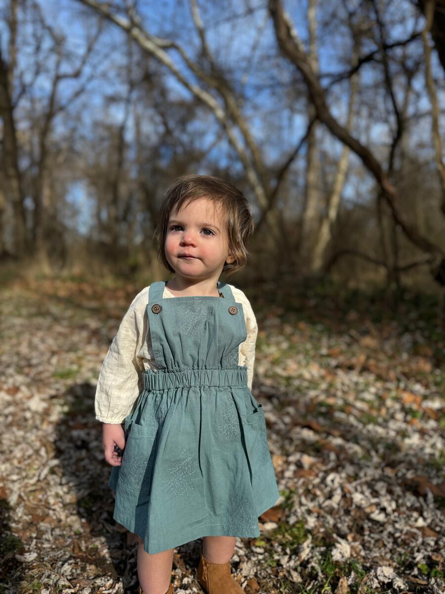 Dusty Teal Jenna Romper