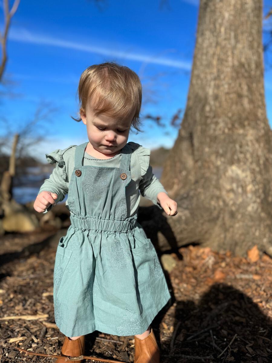 Dusty Teal Jenna Romper