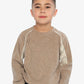 Deux par Deux Brushed Jersey Top With Raglan Sleeves Taupe