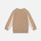 Deux par Deux Brushed Jersey Top With Raglan Sleeves Taupe