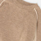 Deux par Deux Brushed Jersey Top With Raglan Sleeves Taupe