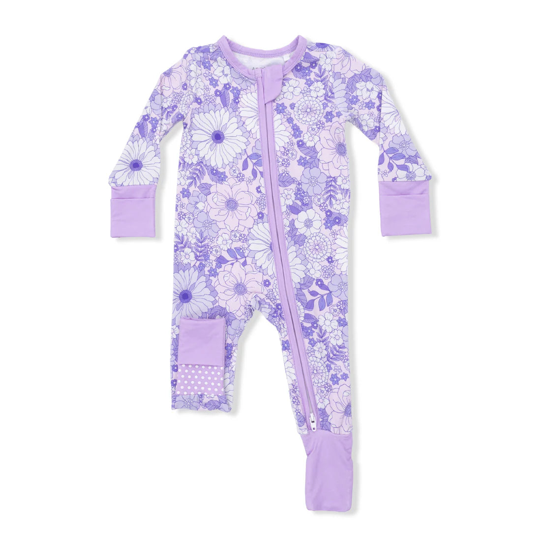 Lacy Lavender Floral  Convertible Romper