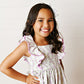 Swoon Kids Lavender Garden Pinafore Dress