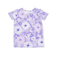 Lacy Lavender Floral  Loungewear Short Set