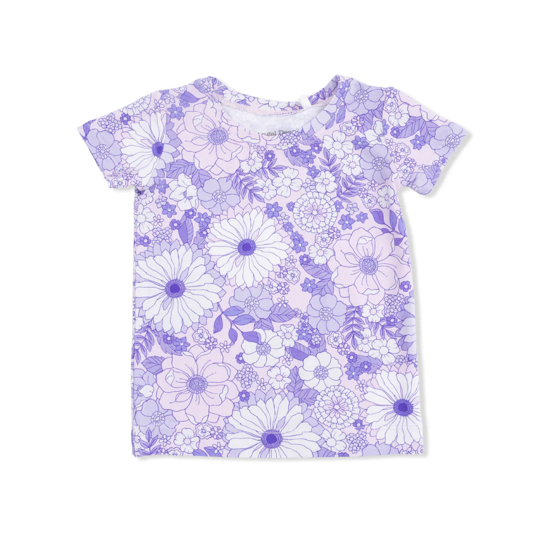 Lacy Lavender Floral  Loungewear Short Set