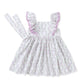 Swoon Kids Lavender Garden Pinafore Dress