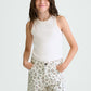 Mayoral 6204 Girl Leopard Twill Shorts
