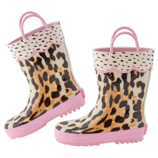 Leopard Print Rainboots