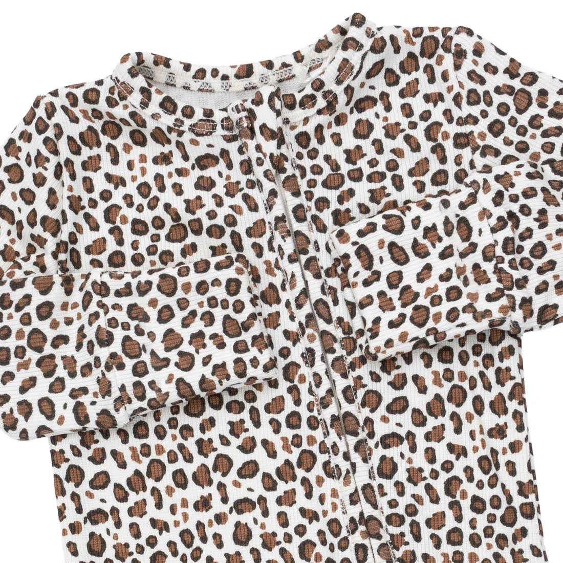 Leopard Rib  Convertible Rompe