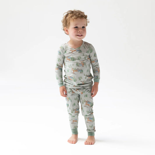 Buck Deer  Long Sleeve Loungewear Set