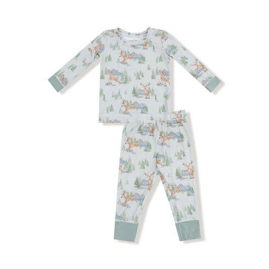 Buck Deer  Long Sleeve Loungewear Set
