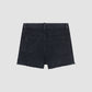 Lucy Black Distressed Denim Shorts