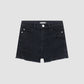 Lucy Black Distressed Denim Shorts