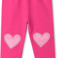 Magenta Hearts Baby Leggings