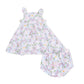 Magnolias  Paperbag Ruffle Sundress with Bloomer