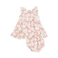 Picot Trim Edged Dress and Diaper Cover - Magnolias