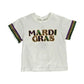 Mardi Gras Sequin Letter Tee