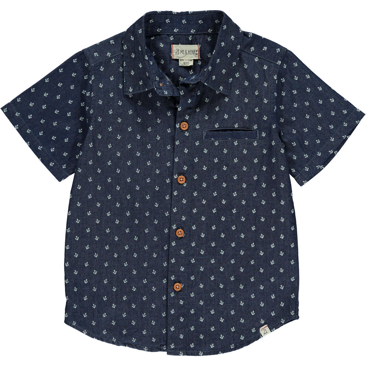 Chambray Anchor Maui Button Down