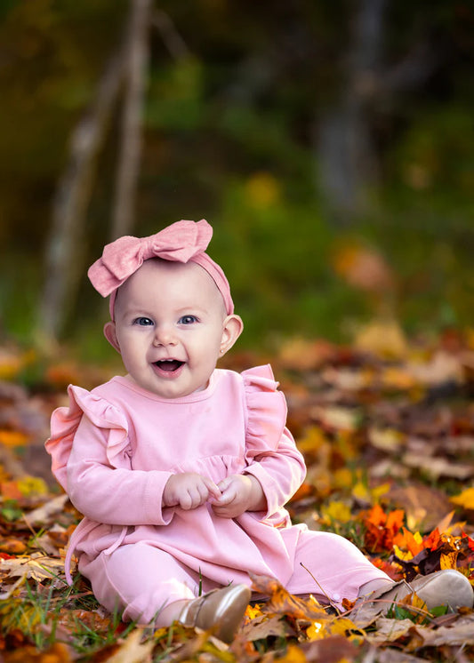 Melody Pink Baby Romper