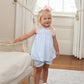 Meredith Bloomer Set- Light Blue Gingham/Light Pink