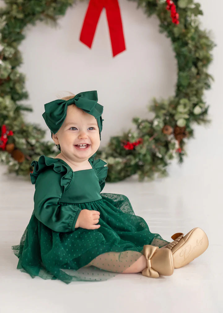 Mistletoe Emerald Dress