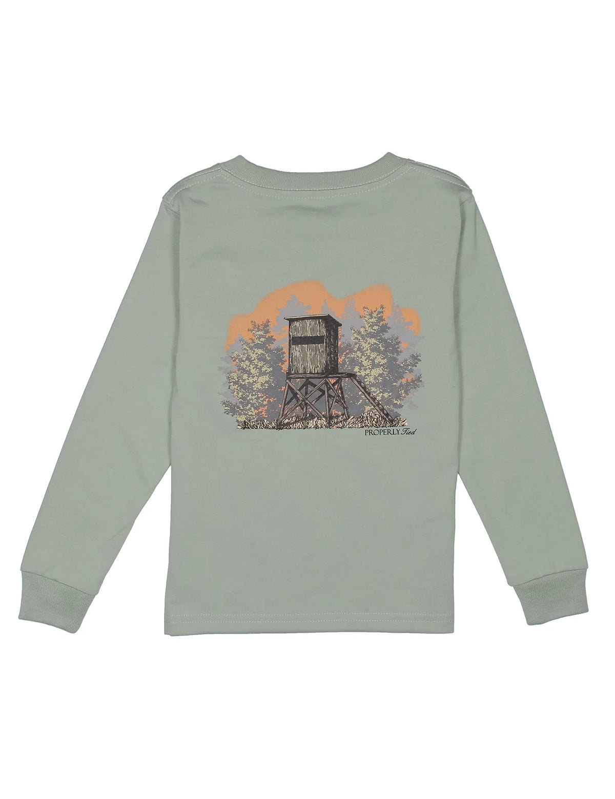 Properly Tied Boys Mossy Oak Deer Stand LS Sage