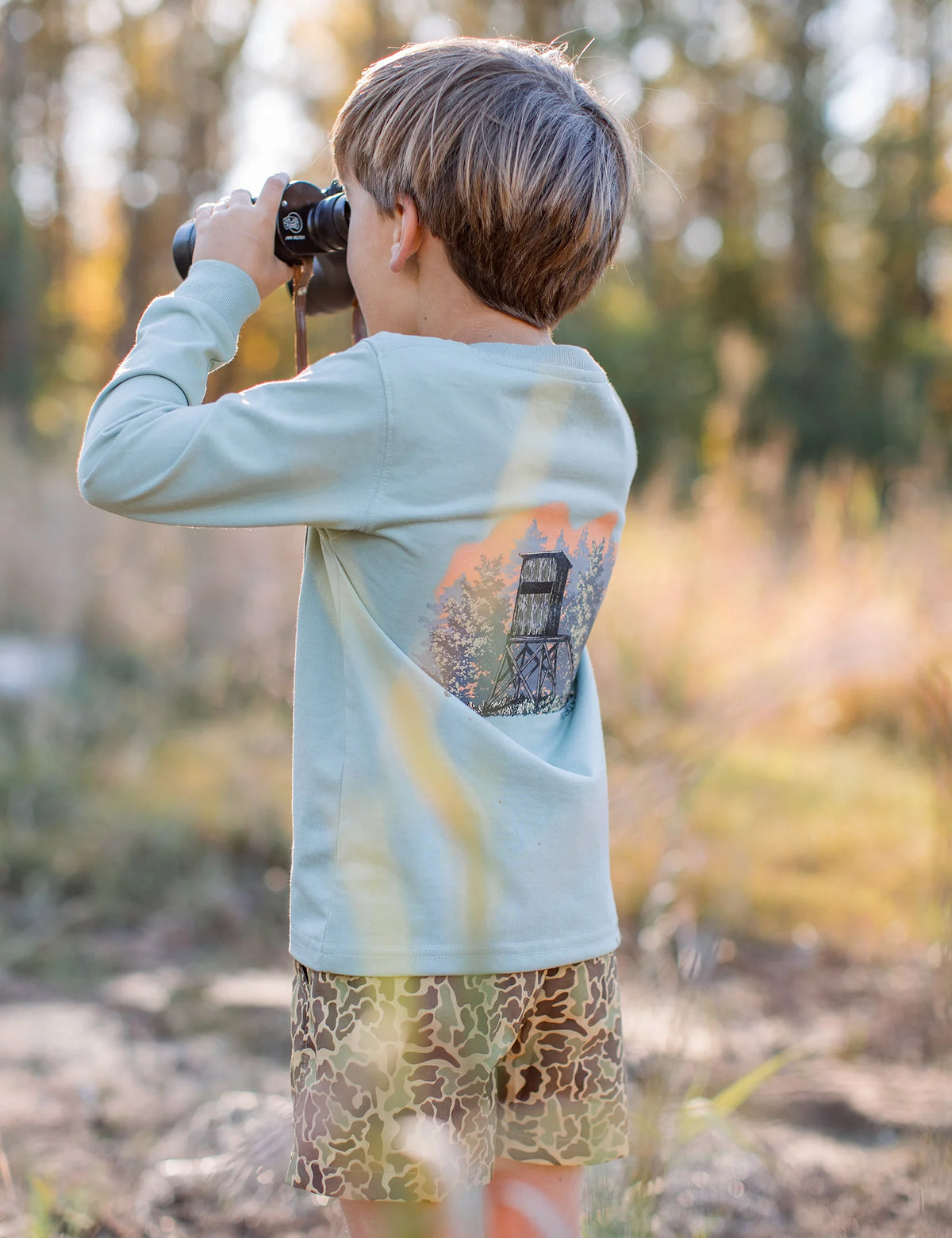Properly Tied Boys Mossy Oak Deer Stand LS Sage