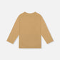 Deux Par Deux Long Sleeve Organic Cotton T-Shirt Beige Mountain Range