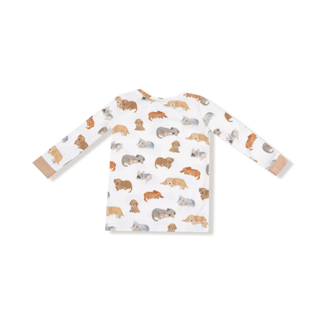 Napping Puppies  Long Sleeve Loungewear Set