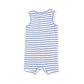 Navy Stripe  Henley Shortie Romper