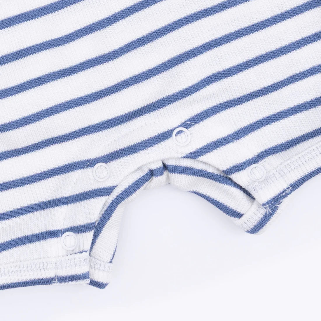Navy Stripe  Henley Shortie Romper