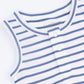 Navy Stripe  Henley Shortie Romper