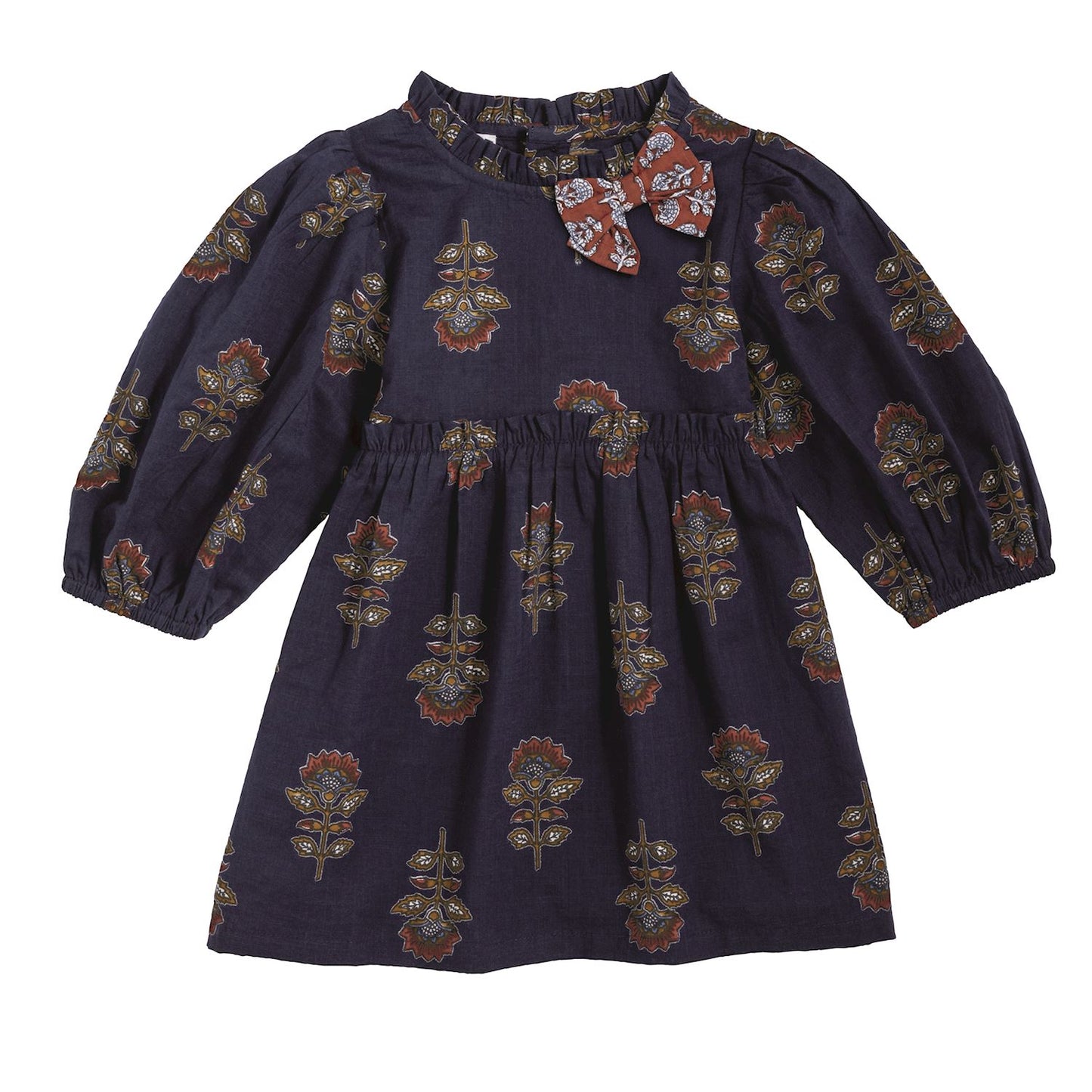 Navy Floral Dress