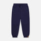 Deux Par Deux Fleece Sweatpants With Pockets Dark Blue