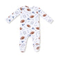 Touchdown Time - Navy  2 Way Zipper Footiexgh