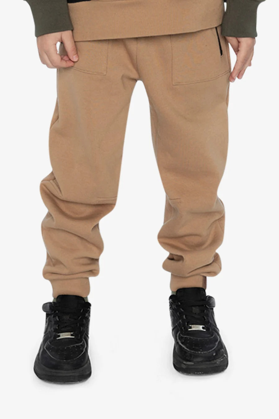 Deux Par Deux Fleece Sweatpants With Pockets Brown Tannin