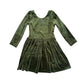 Velvet Fawn Noel Dress (Moss)