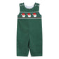 Green Corduroy Santa Smocked Overalls