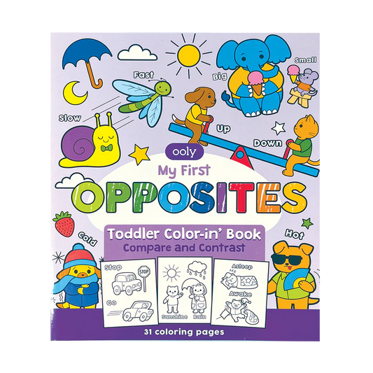 My First Opposites Toddler Color-in Book