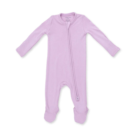 Solid Winsome Orchid  2 Way Zipper Footie