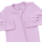 Solid Winsome Orchid  2 Way Zipper Footie