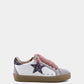 Paula Mini Pewter Glitter Sneaker