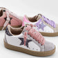 Paula Mini Pewter Glitter Sneaker