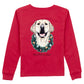 Boys Deck The Paws LS Cabernet