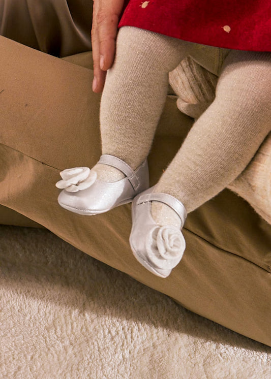Mayoral 9960 Newborn Girl Flower Mary Janes
