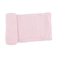 Solid Veiled Pink Rib  Swaddle Blanket