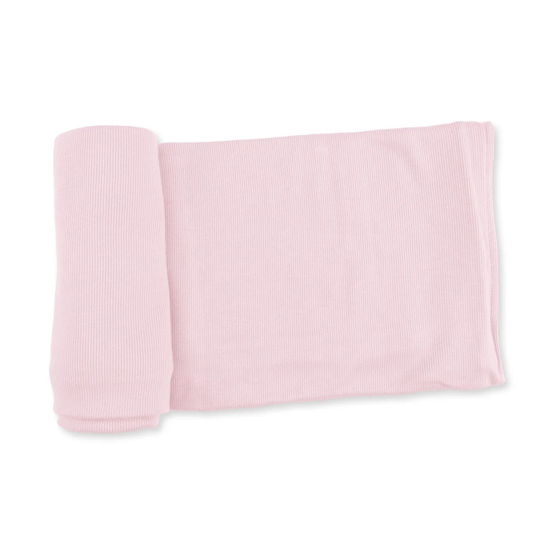 Solid Veiled Pink Rib  Swaddle Blanket